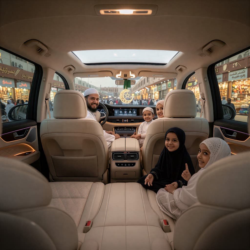 Ramadan 2026 Umrah Taxi Service Makkah to Madinah - Pilgrim making Dua